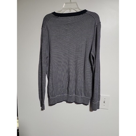 Nautica Luxury Performance MENS CREW NECK SWEATER Blue Cotton Modal Blend Sz L - Picture 4 of 6